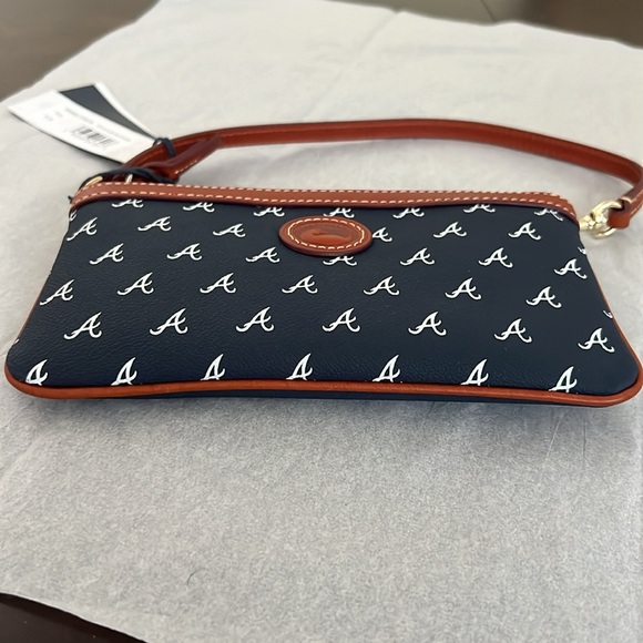 Dooney And Bourke Atlanta Braves Large Slim Wristlet